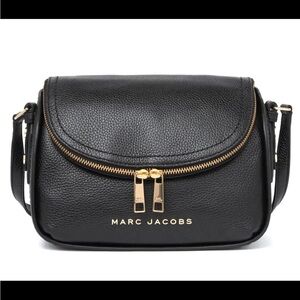Marc Jacobs The Groove Leather Mini Messenger Crossbody Shoulder Bag Black